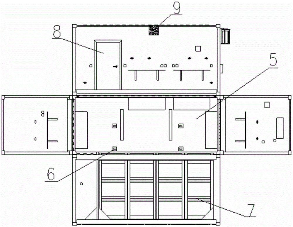 AUV packaging transportation system and using method thereof