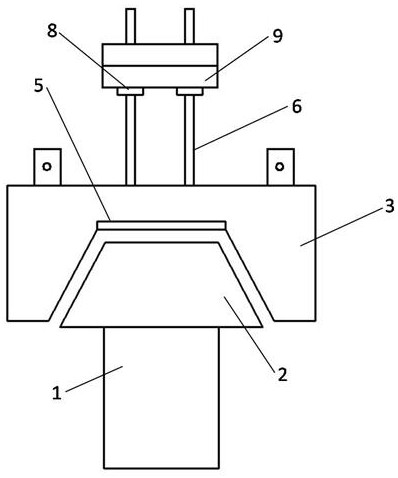 Groove pressing structure of plate bending machine