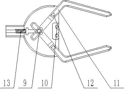 Multifunctional telescopic clamping device