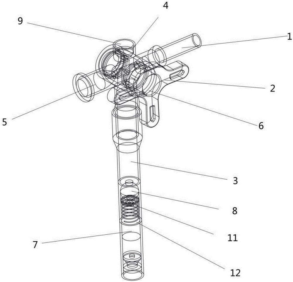 Disposable lumbar cistern drainage and multidirectional shunting device