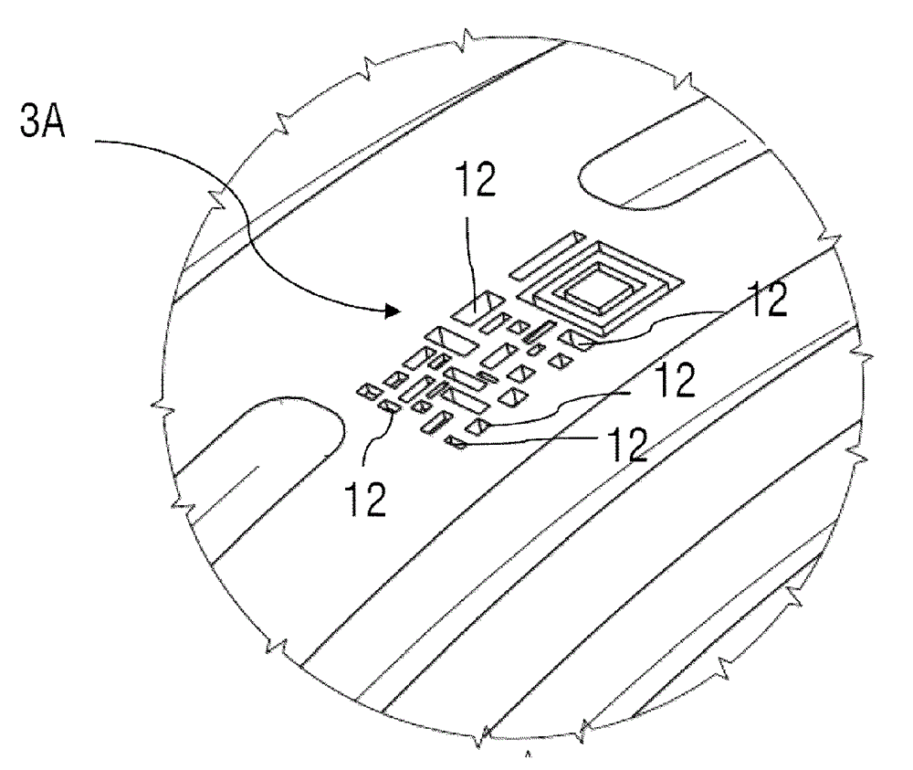 Wearing part with a wear indicator and system for wear testing