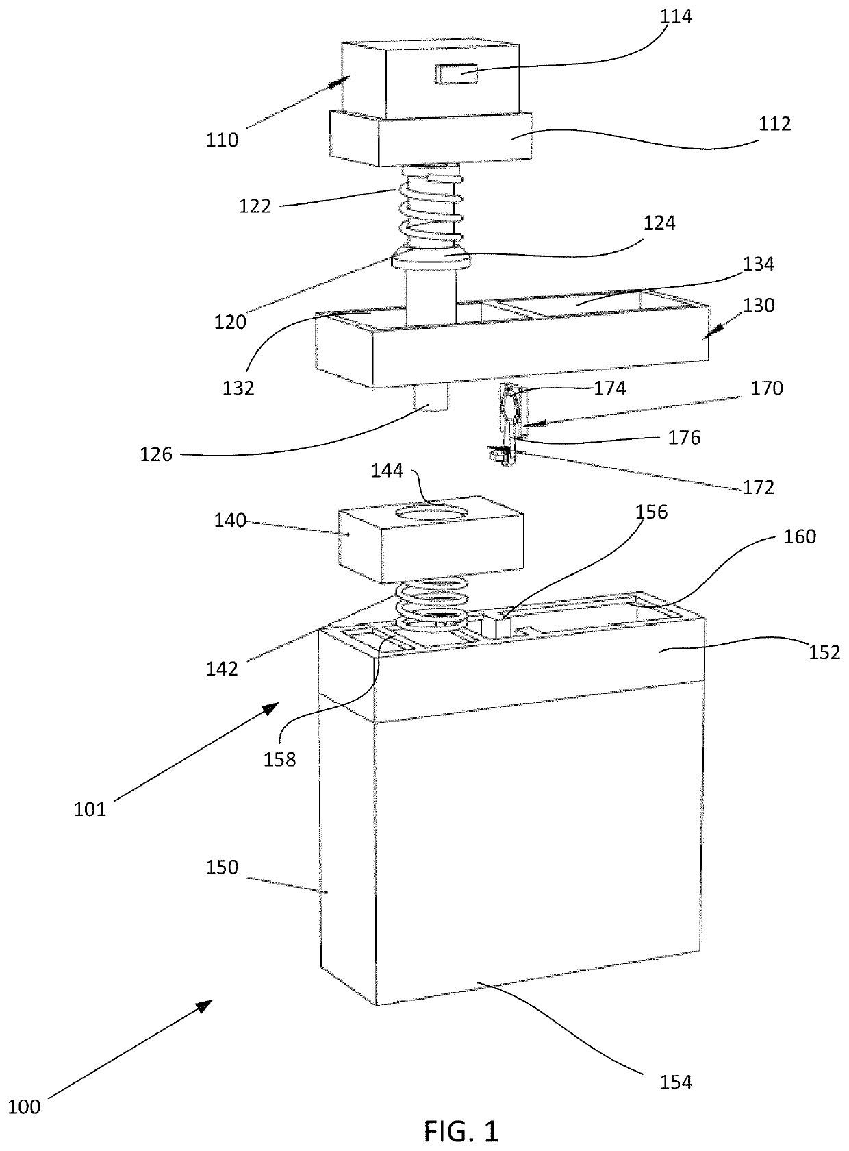 Systems, methods, and apparatuses for a cartridge dispensing system and retention mechanism