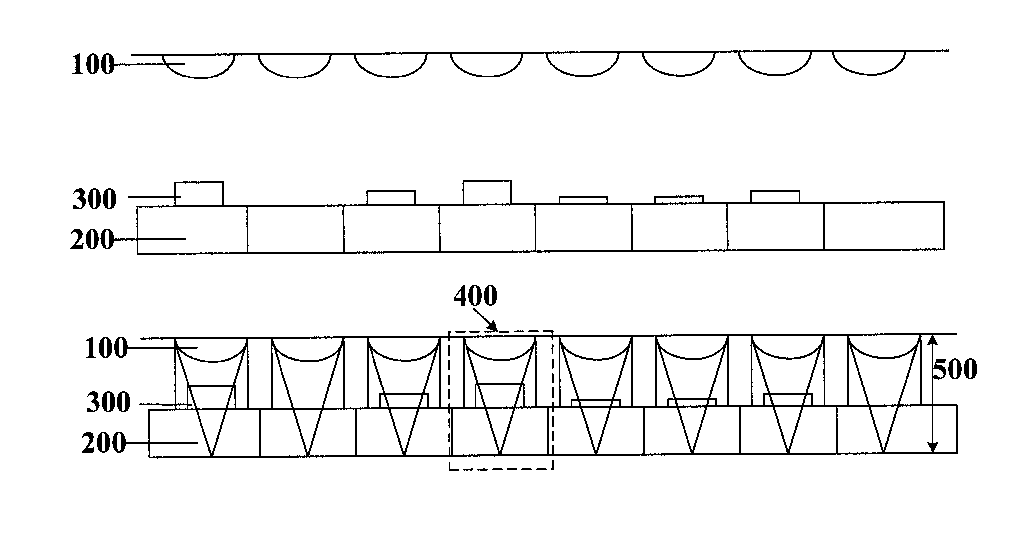 Wafer level bonding method for fabricating wafer level camera lenses