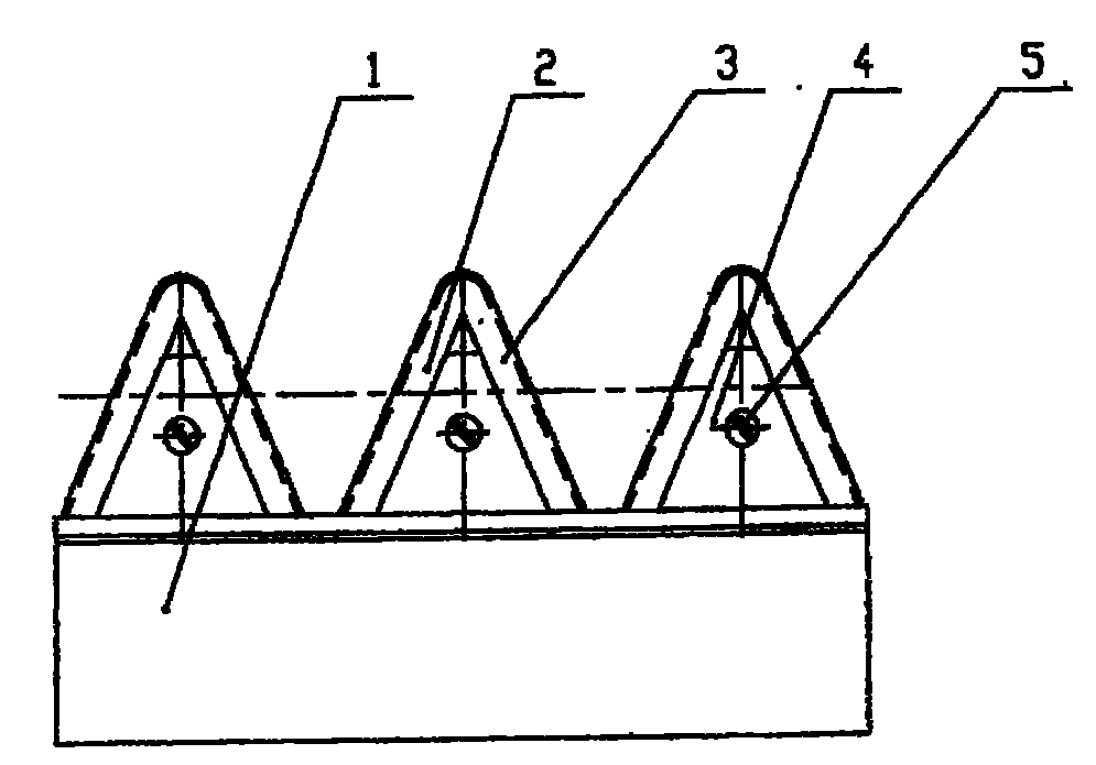 Hard alloy precision working rack type cutter and processing technique