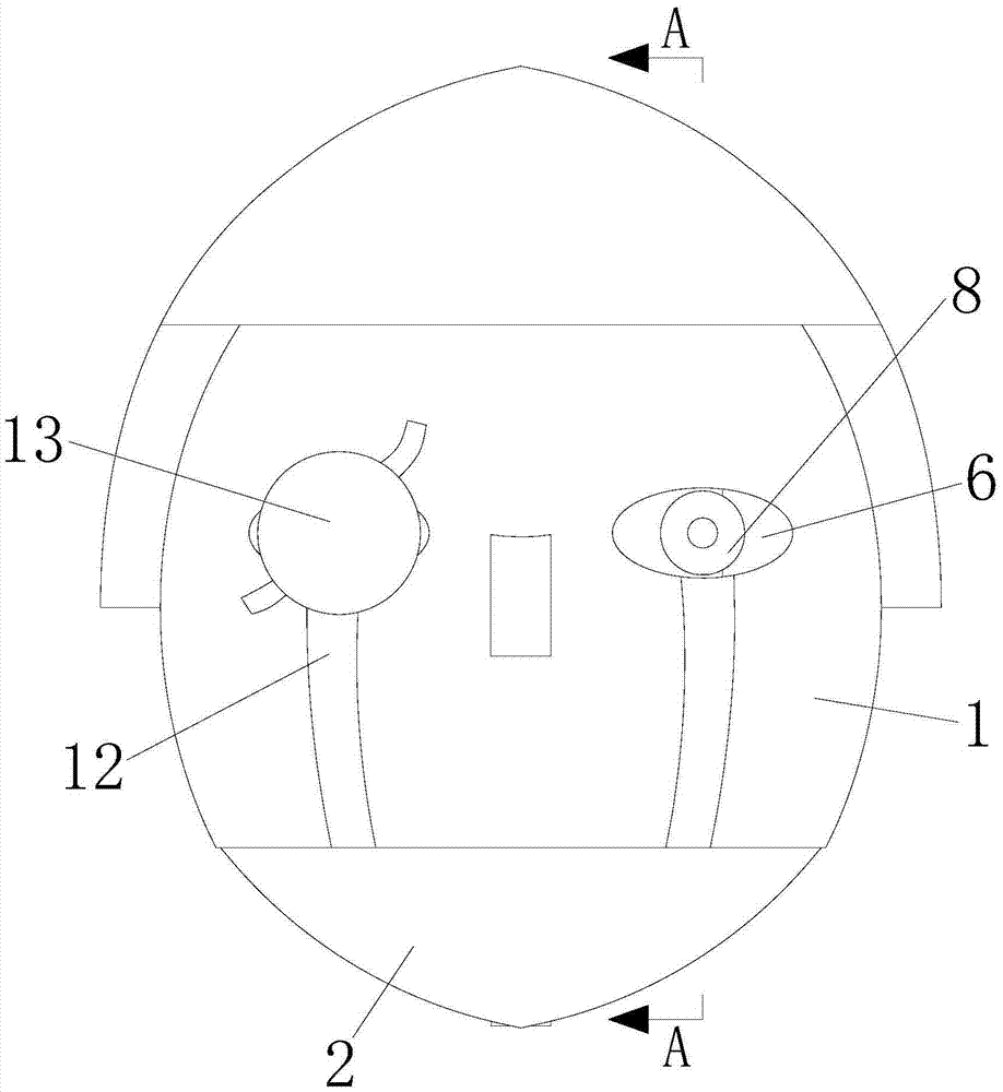 Head device for entertainment robot