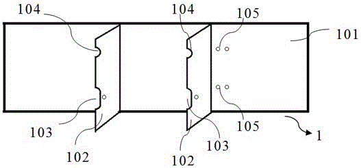 Beam specimen casting die, and method for testing mechanical performances of beam specimen