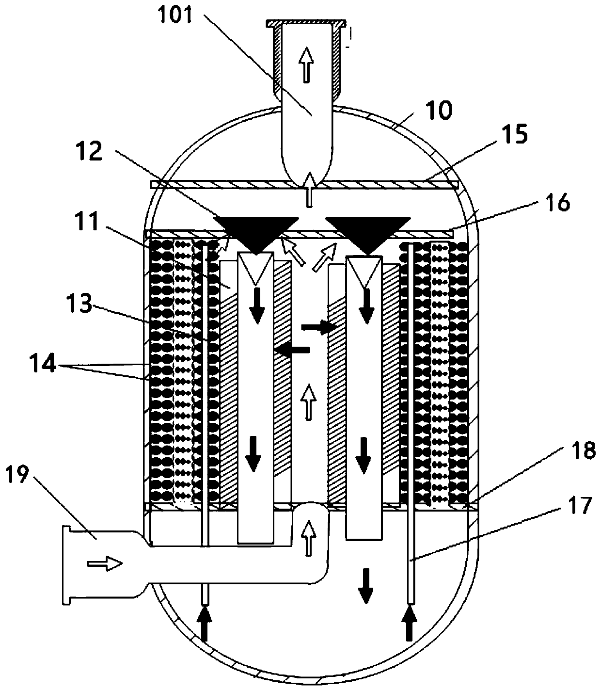 Water removal device for oil storage tank