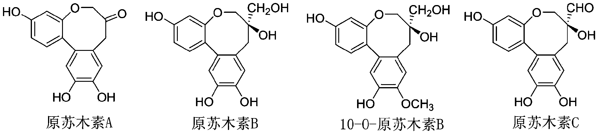 Biochemical total synthetic method for protosappanin A and derivatives thereof