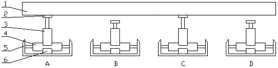 Continuous-walking type hydraulic pushing device