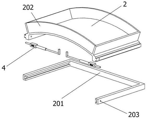 Multilayer detachable arch-shaped book storage rack for library