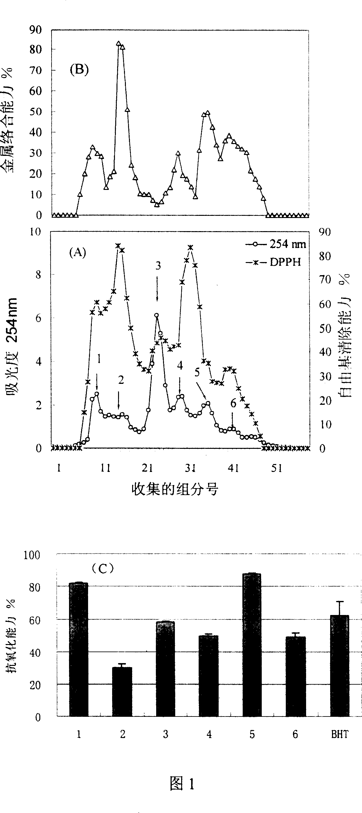 Antioxydizing peptide mixture from collagen and its preparation process and use