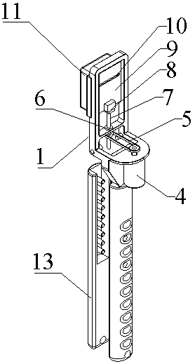 Composite insulator slice sampling device for UHV transmission and distribution lines in power grid