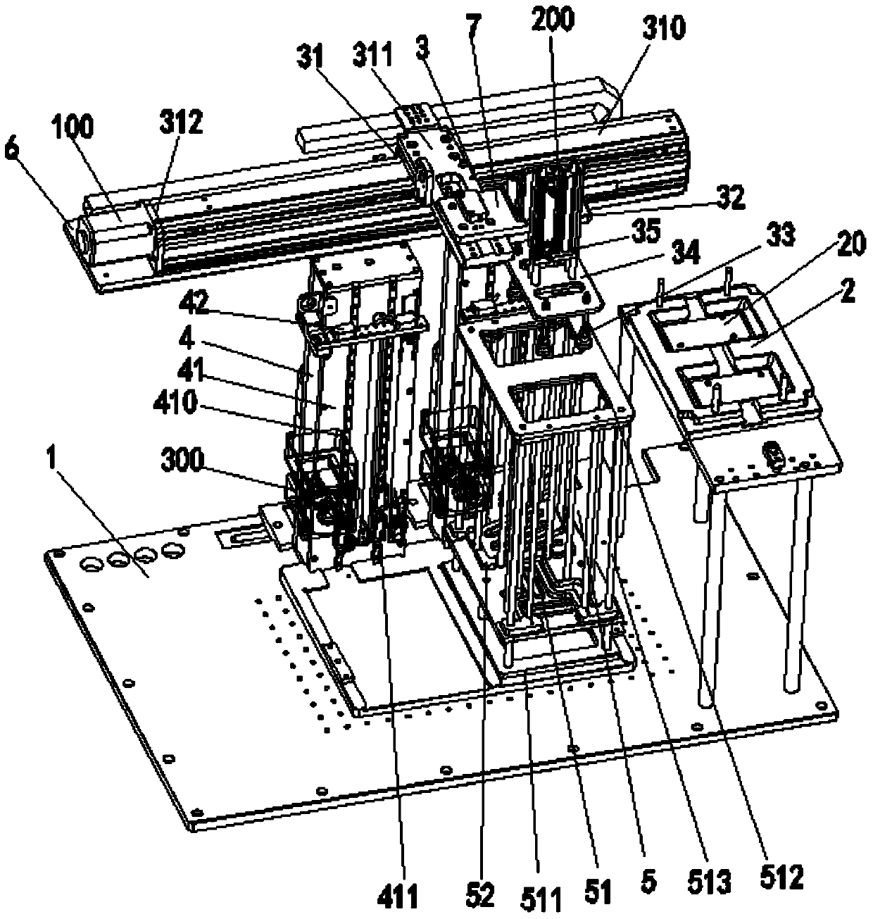 Automatic feeding device applied to in-mold injection molding inserts