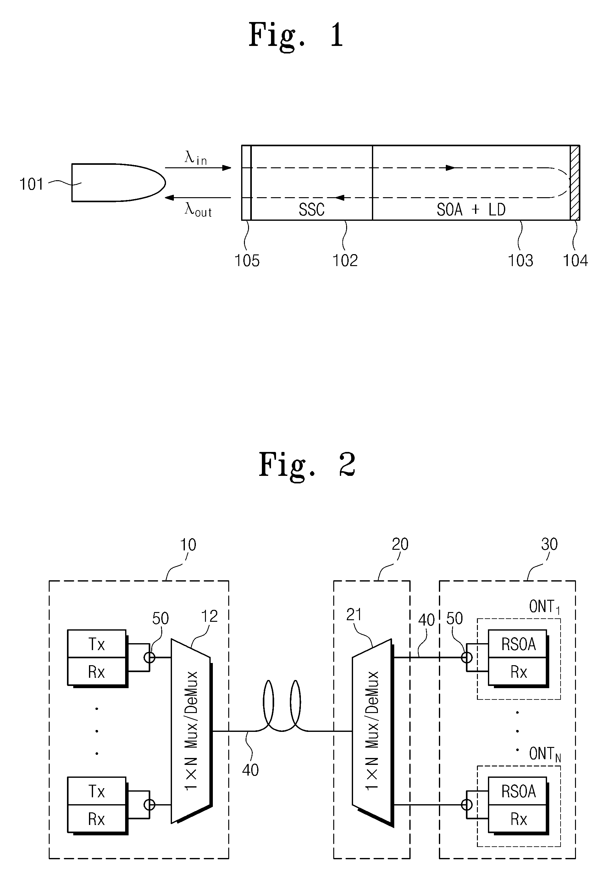 Reflective semiconductor optical amplifier and optical signal processing method using the same