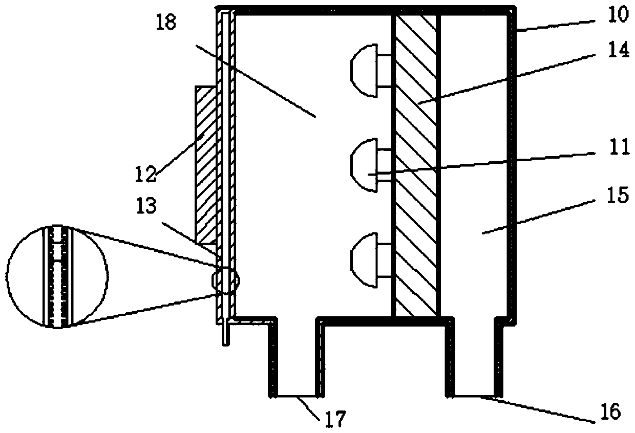 Spraying cavity and steam cavity integrated phase change cooling device and system