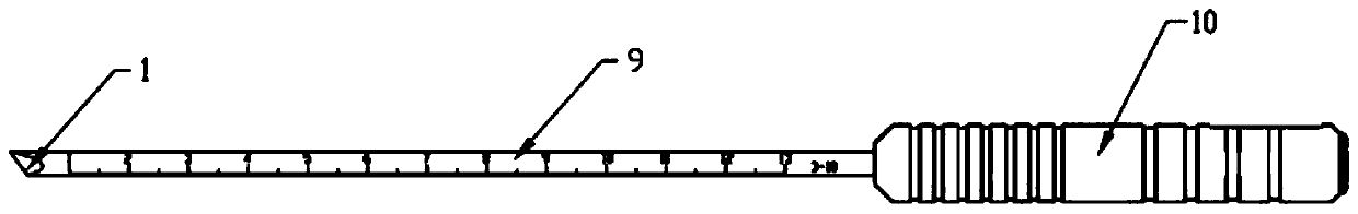 Electric heating scalpel for tumor thermotherapy and preparation method of electric heating scalpel