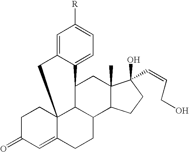 Contraception method using competitive progesterone antagonists and novel compounds useful therein