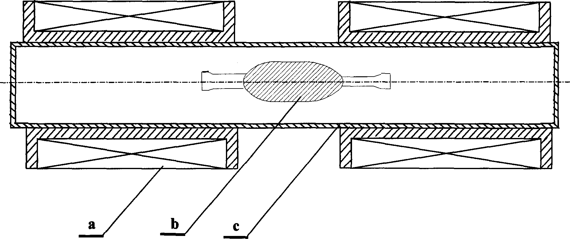 Dual resonance frequency driving method of magnetic mini travel robot