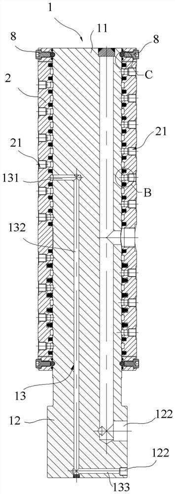 Central rotary joint, pipe winder and continuous pipe operation equipment