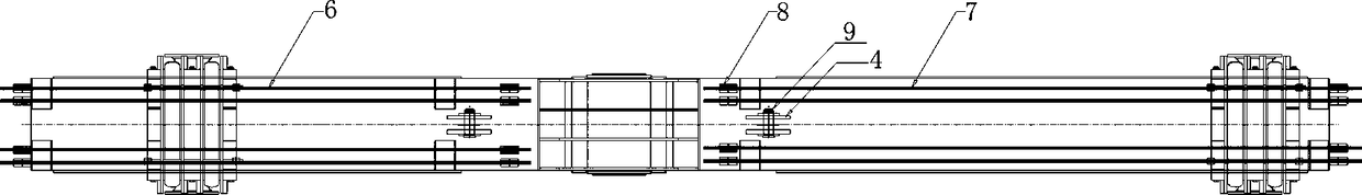 Self-adaptive steel truss girder gravity center and installation inclination angle change hoisting lifting appliance and construction method