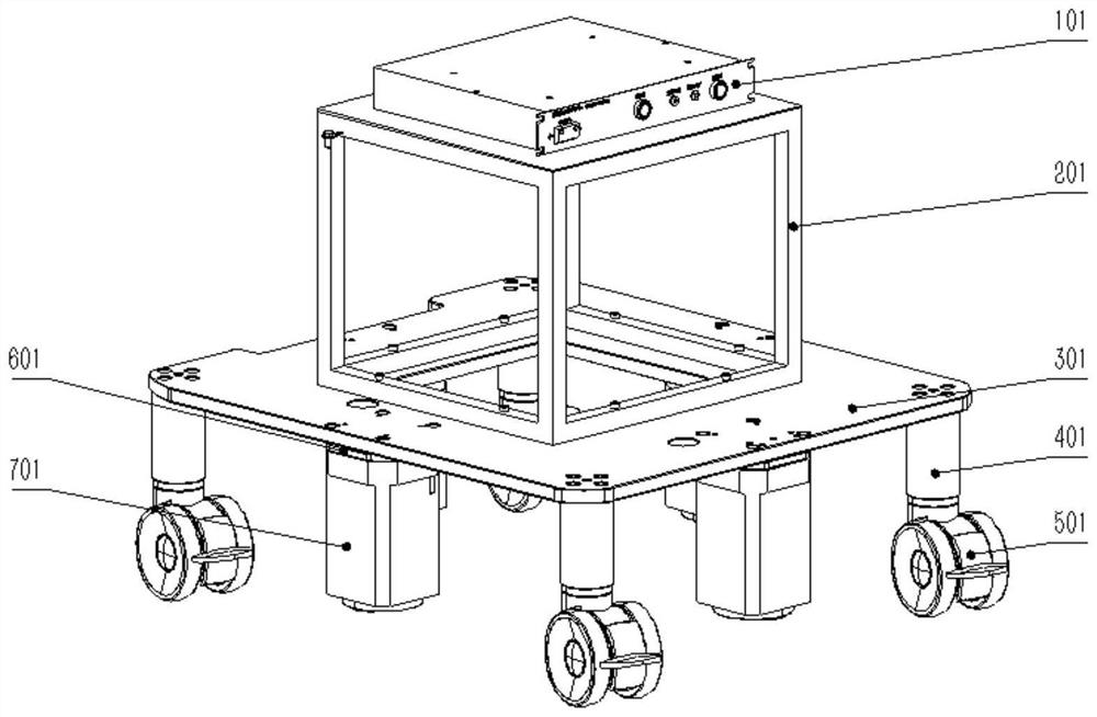 Lifting control system for hip and knee joint surgical robot