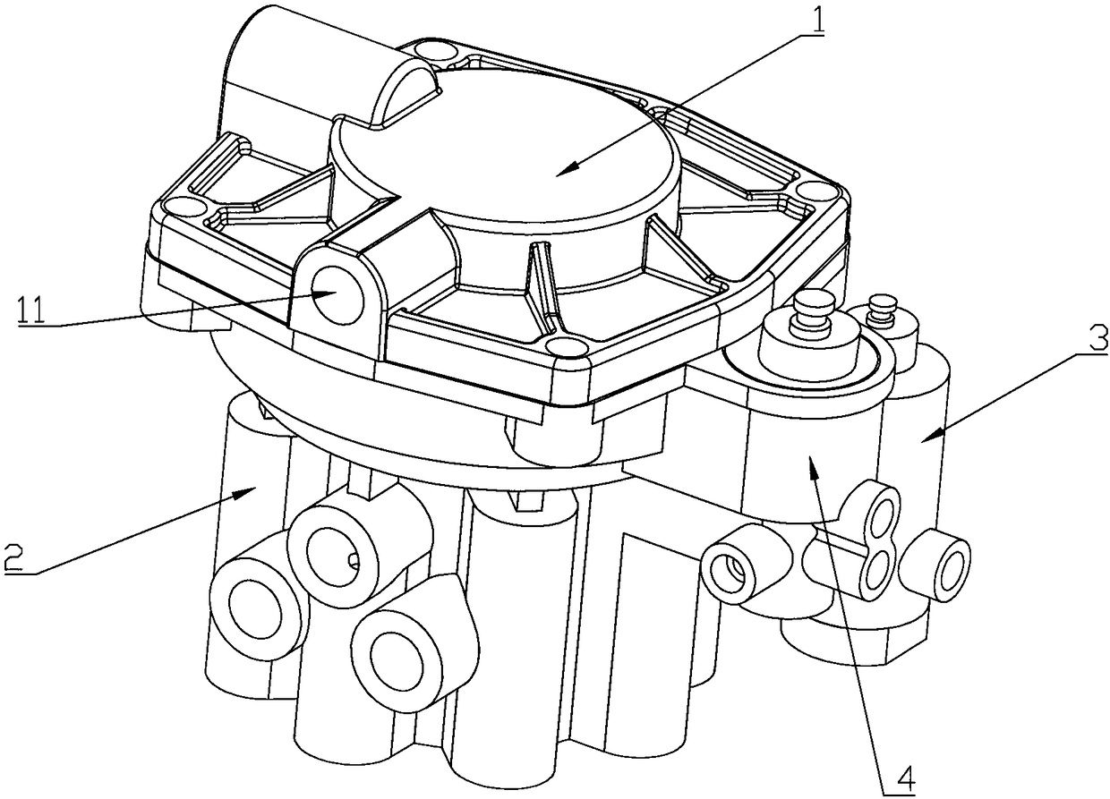 Three-bridge relay valve