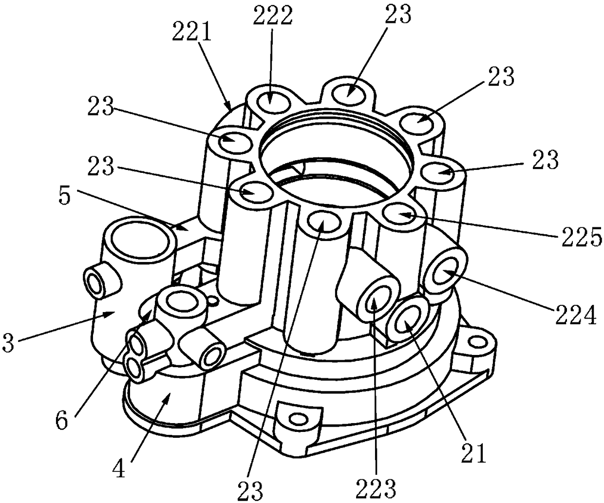 Three-bridge relay valve