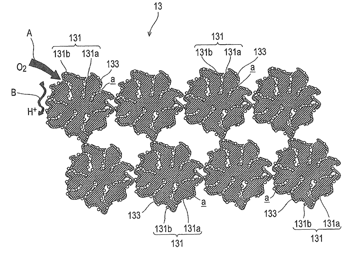 Electrode catalyst layer for fuel cells, electrode for fuel cells, membrane electrode assembly for fuel cells, and fuel cell