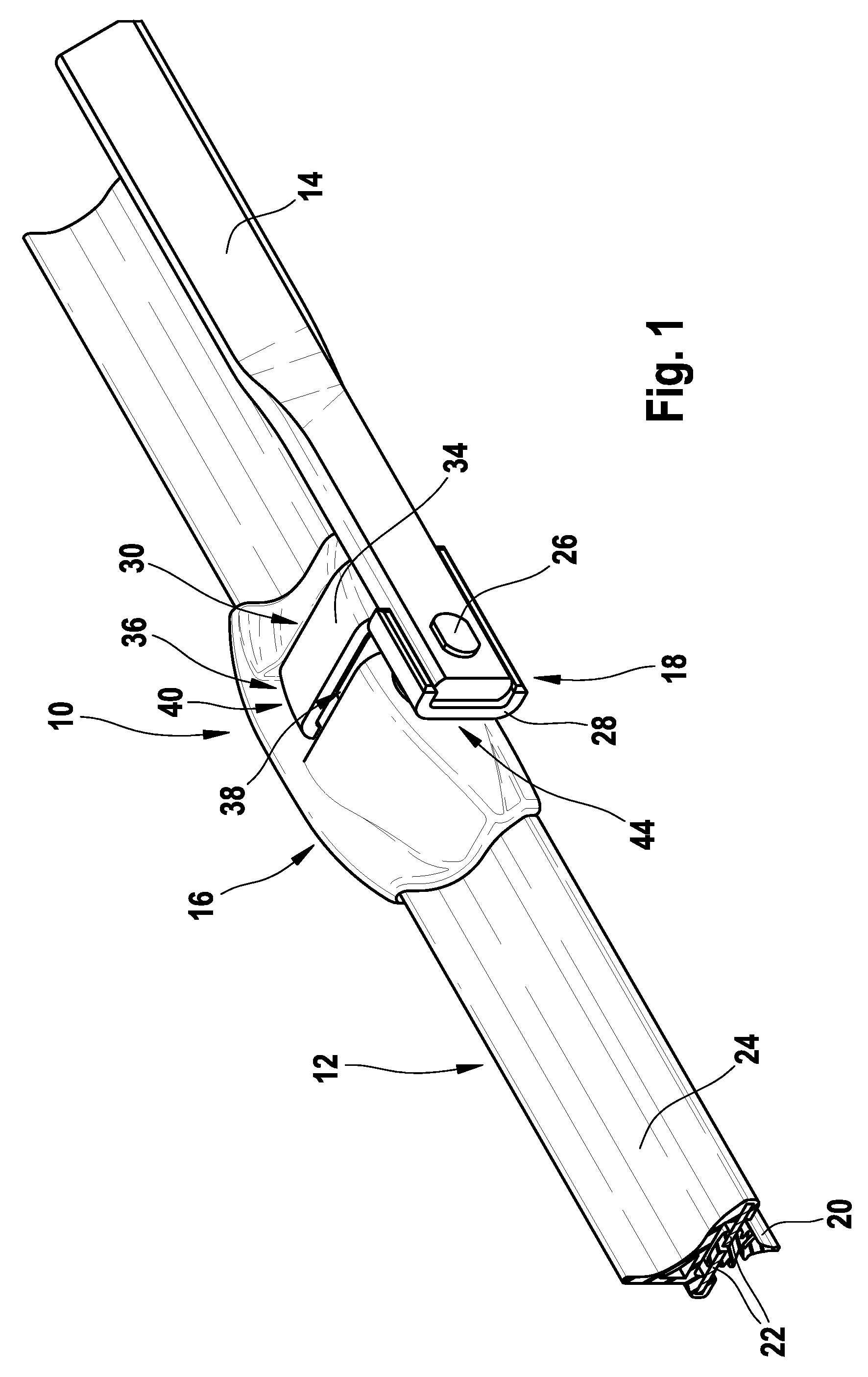 Connection apparatus for a wiping arm