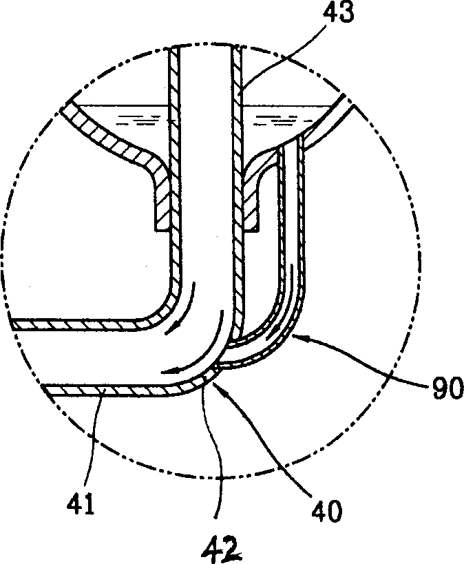 Oil recovery device of closed type compressor liquid storage tank