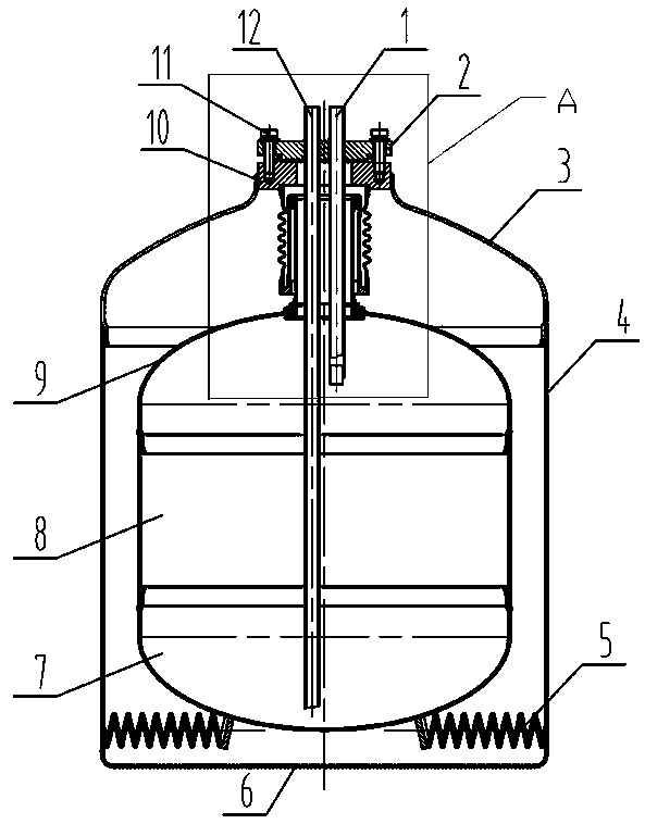 Low-temperature thermal-isolation gas cylinder