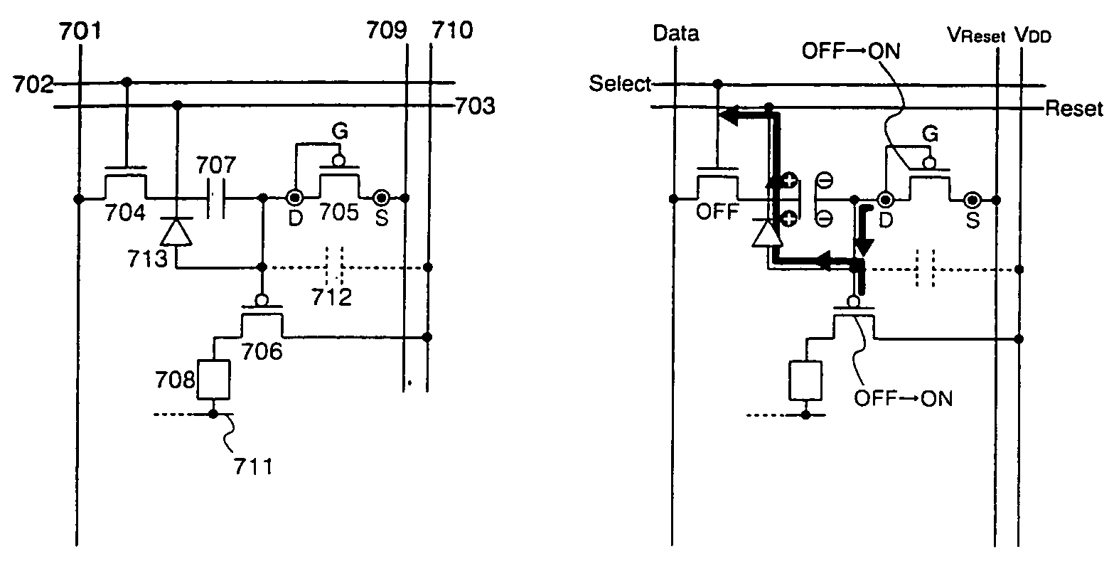 Semiconductor device and method of driving the semiconductor device