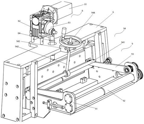 A kind of slitting and cutting system for brown sugar slices