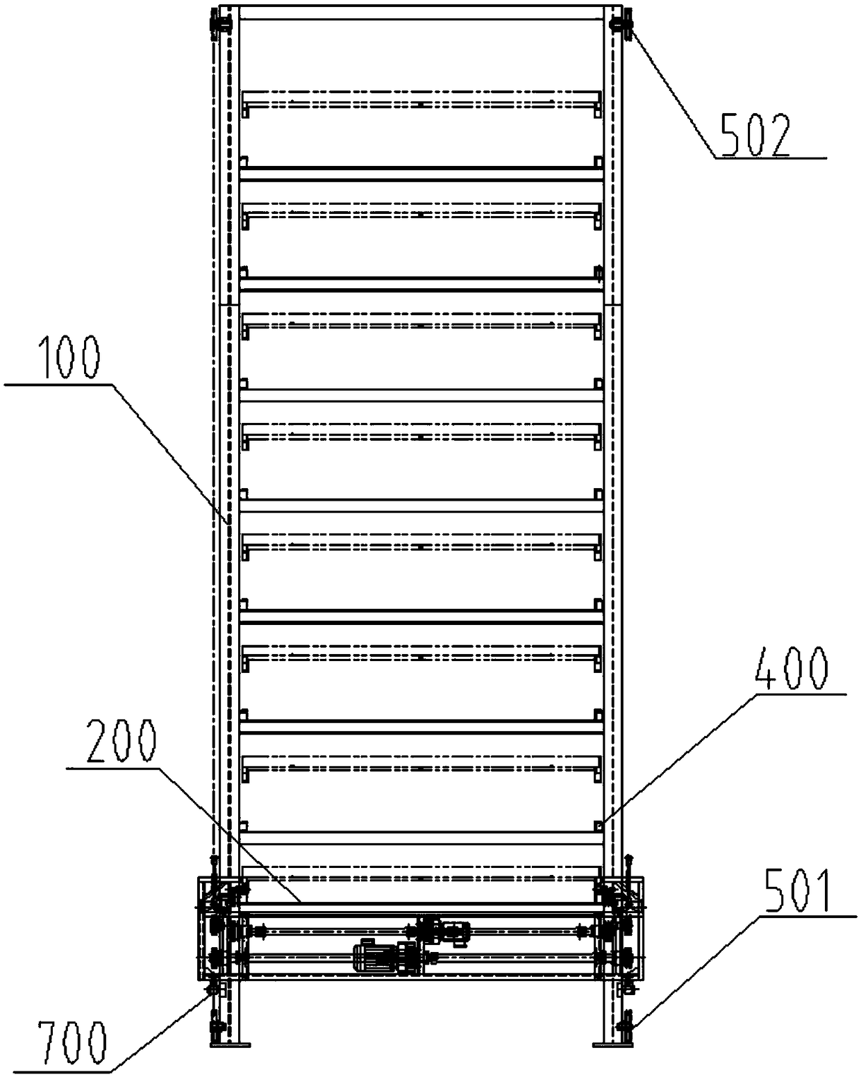 Lifting mechanism of three-dimensional parking garage