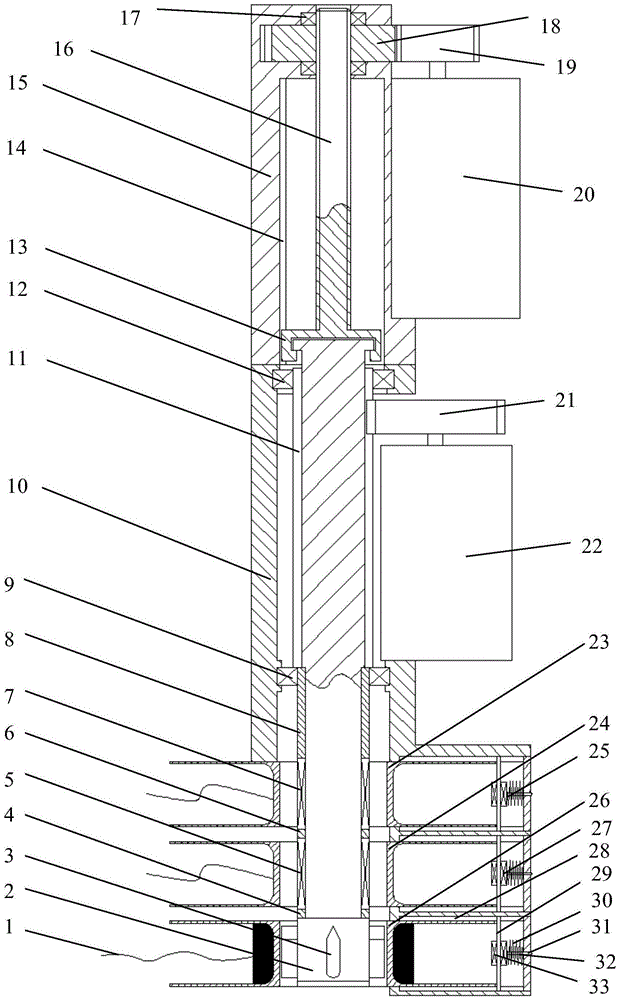 A multi-cable pulley rope receiving and releasing device