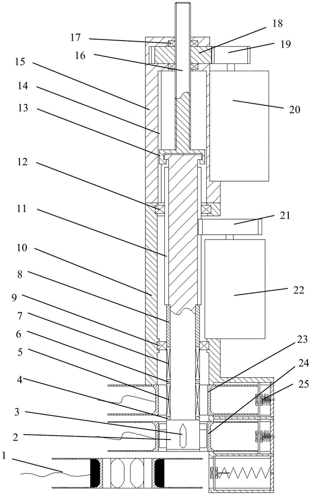 A multi-cable pulley rope receiving and releasing device