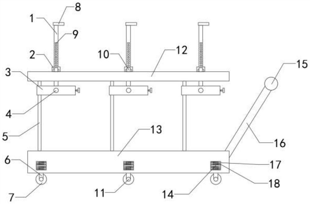 Fire extinguisher machining and transporting device