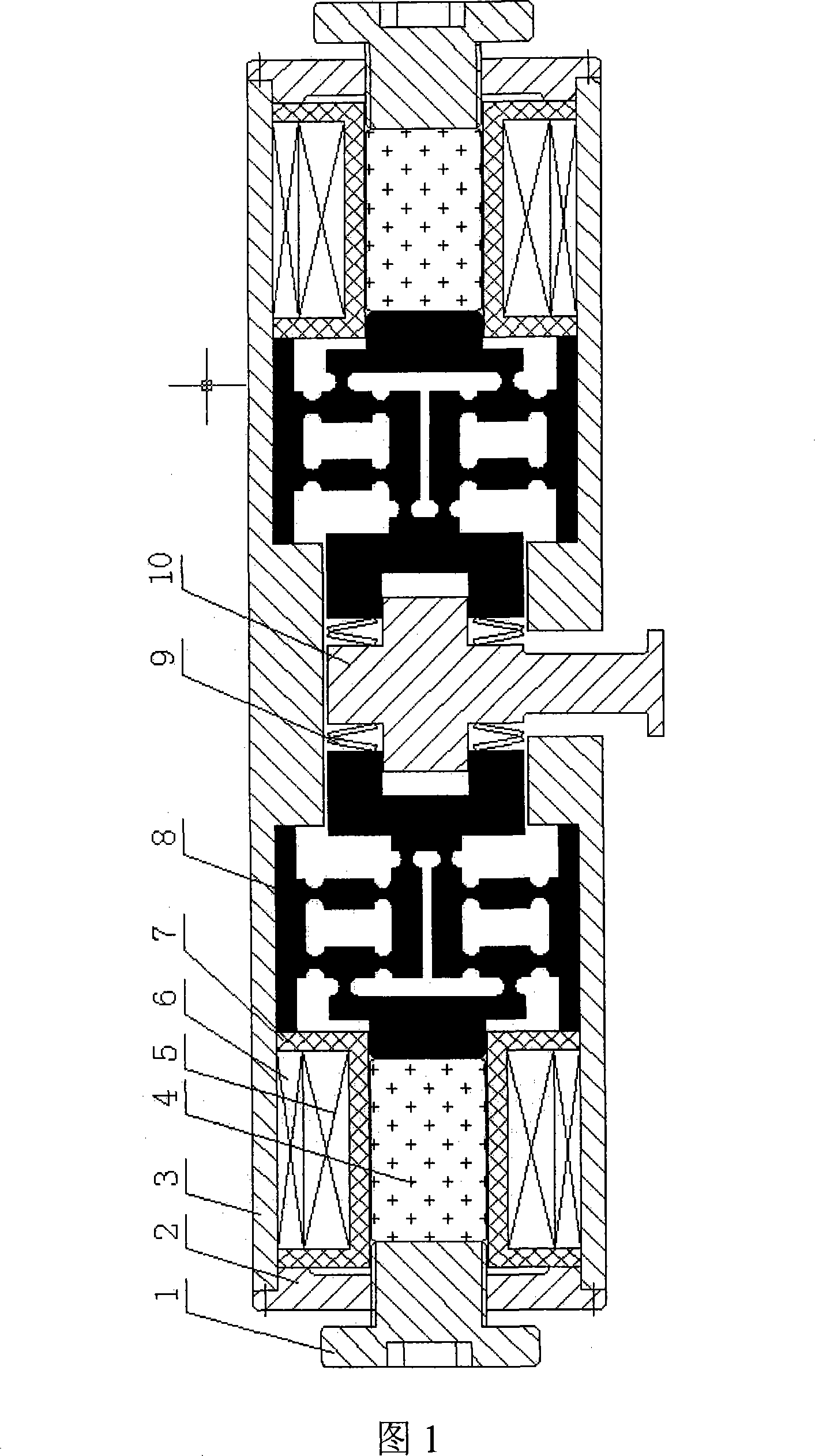 A dual-phase set ultra-magnetism flexible driver and its implementation method