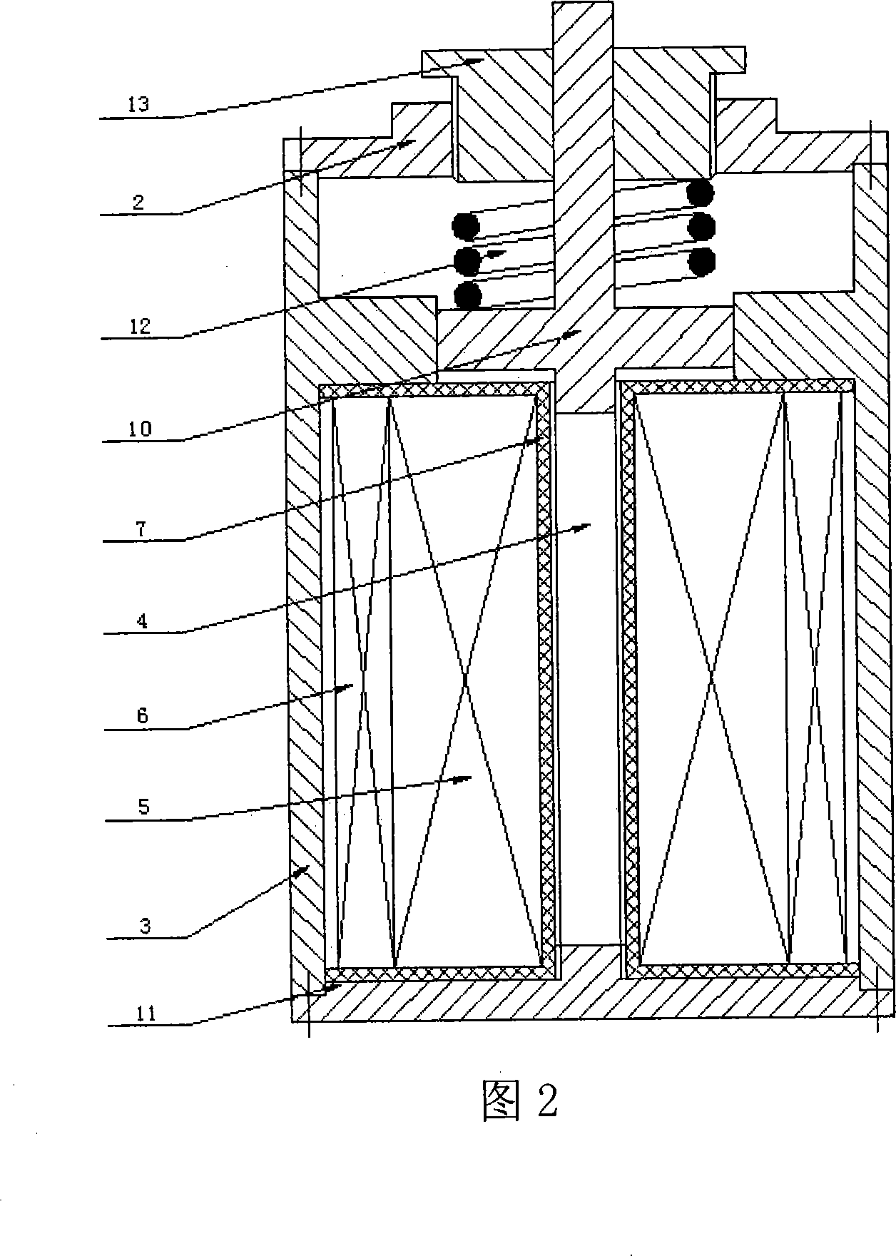 A dual-phase set ultra-magnetism flexible driver and its implementation method