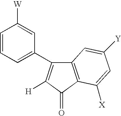 Conformationally constrained compounds as dendrimer cores