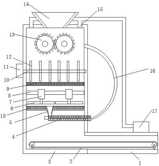 Feeding device for production of activated carbon