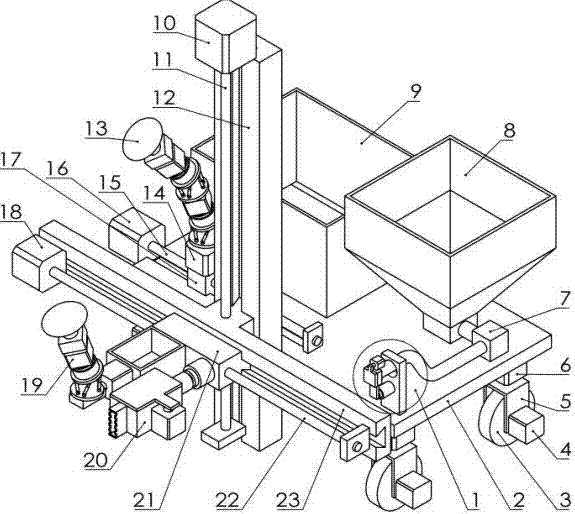 Intelligent wall tile attaching robot