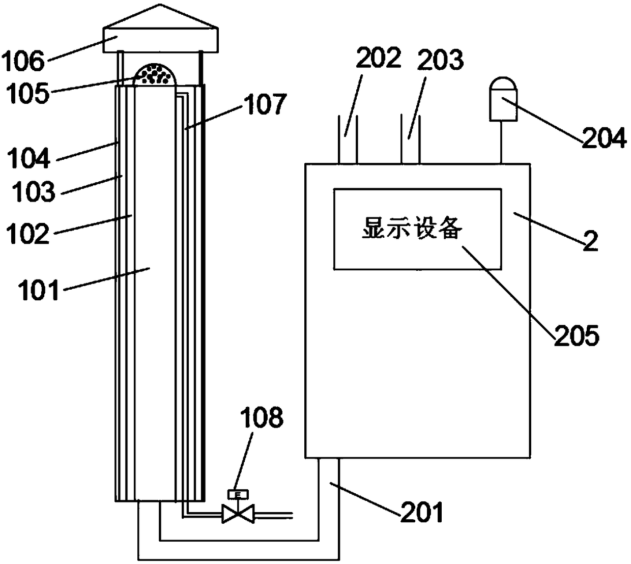 Volatile organic compound monitoring and warning system