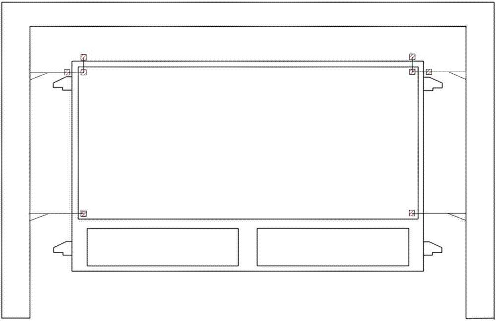 Repeated positioning precision detection method of white vehicle body main splicing clamp switching system