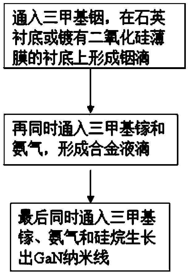 Growth method of GaN nanowire