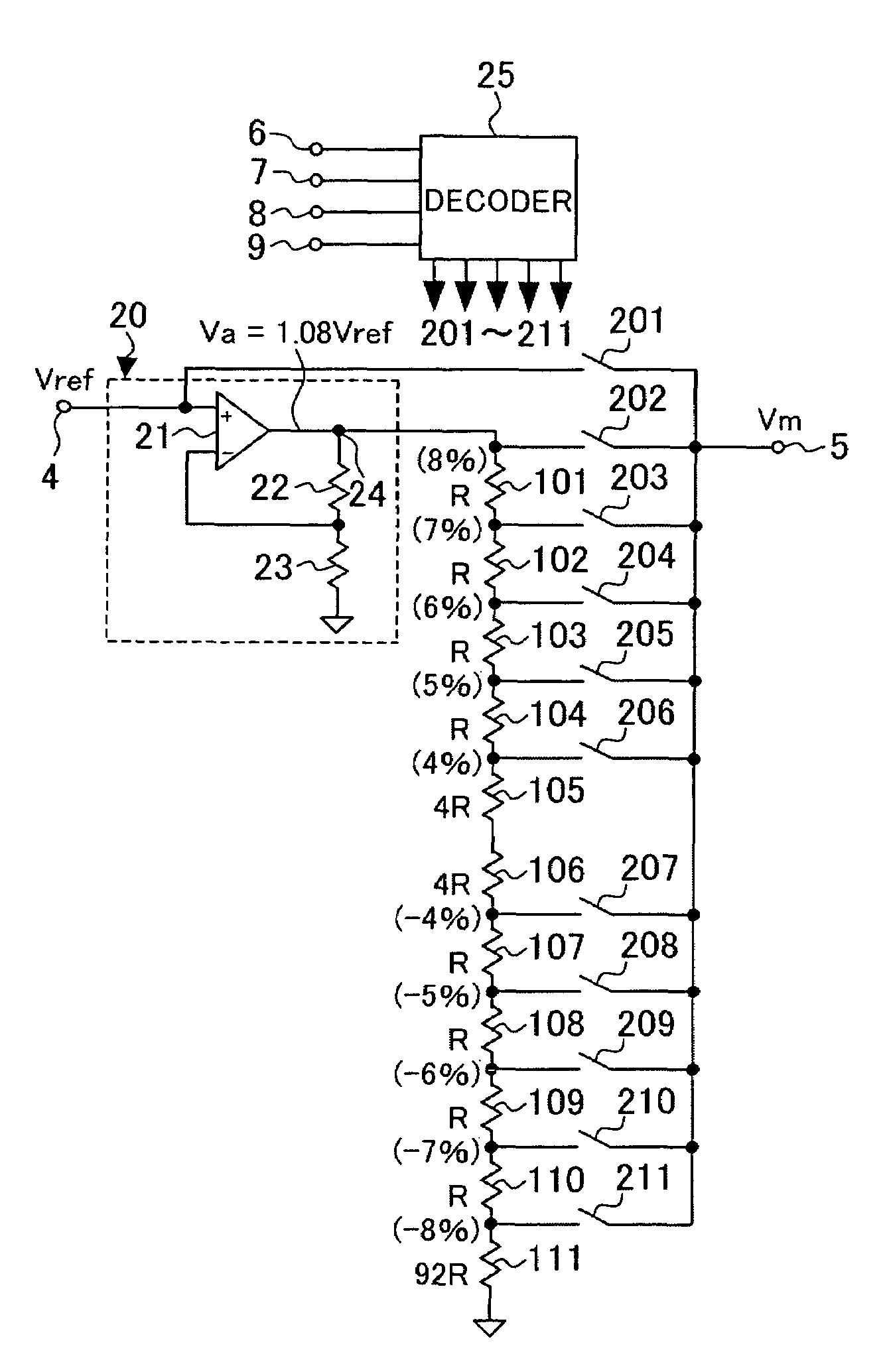 Marginal check voltage setting means built-in power-supply device