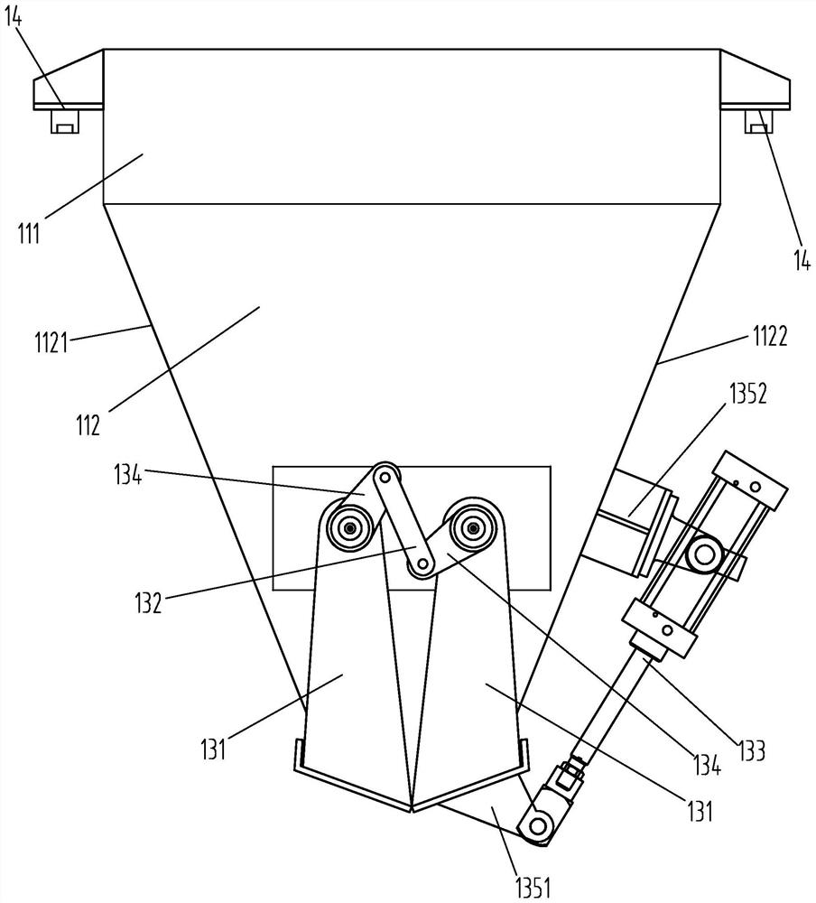 Steel fiber distribution bin, steel fiber metering distribution system and control method