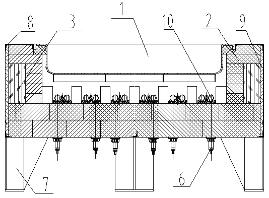 Dry alum forging equipment and forging method