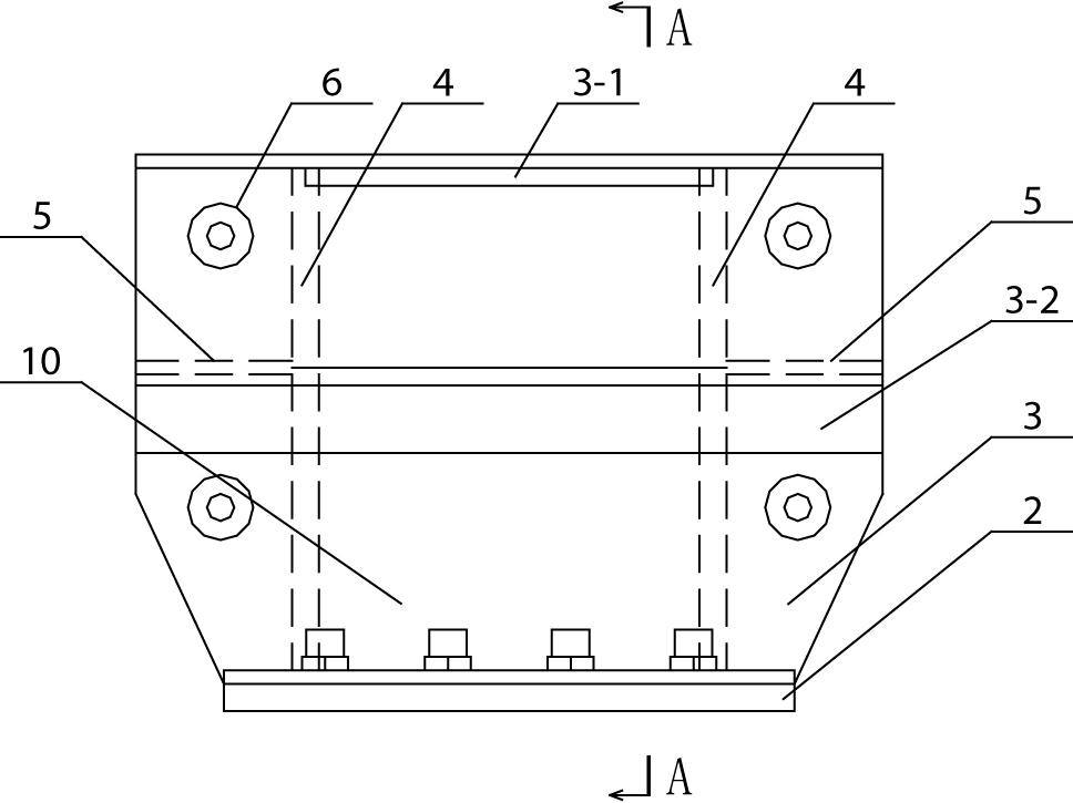 Test piece preparation mould special for shearing test and preparation method thereof