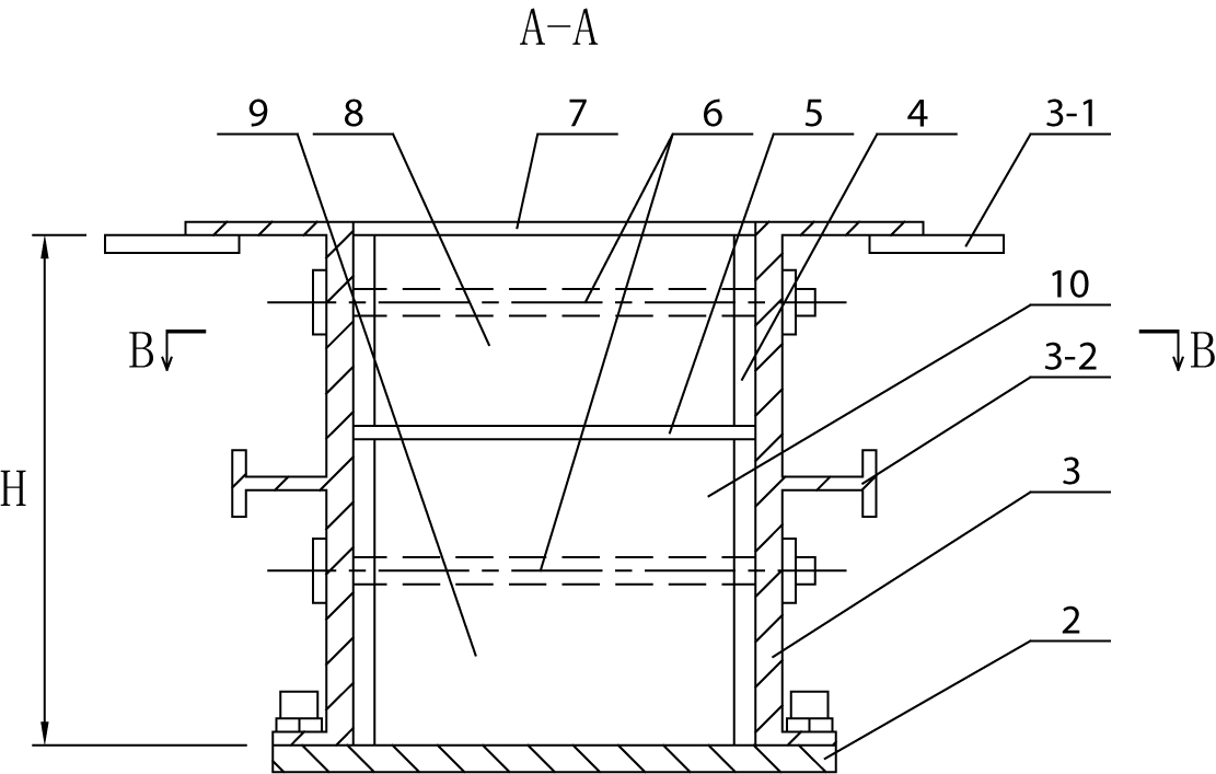 Test piece preparation mould special for shearing test and preparation method thereof